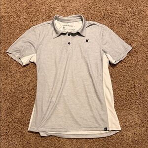 Hurley Light Gray Polo Shirt for Men